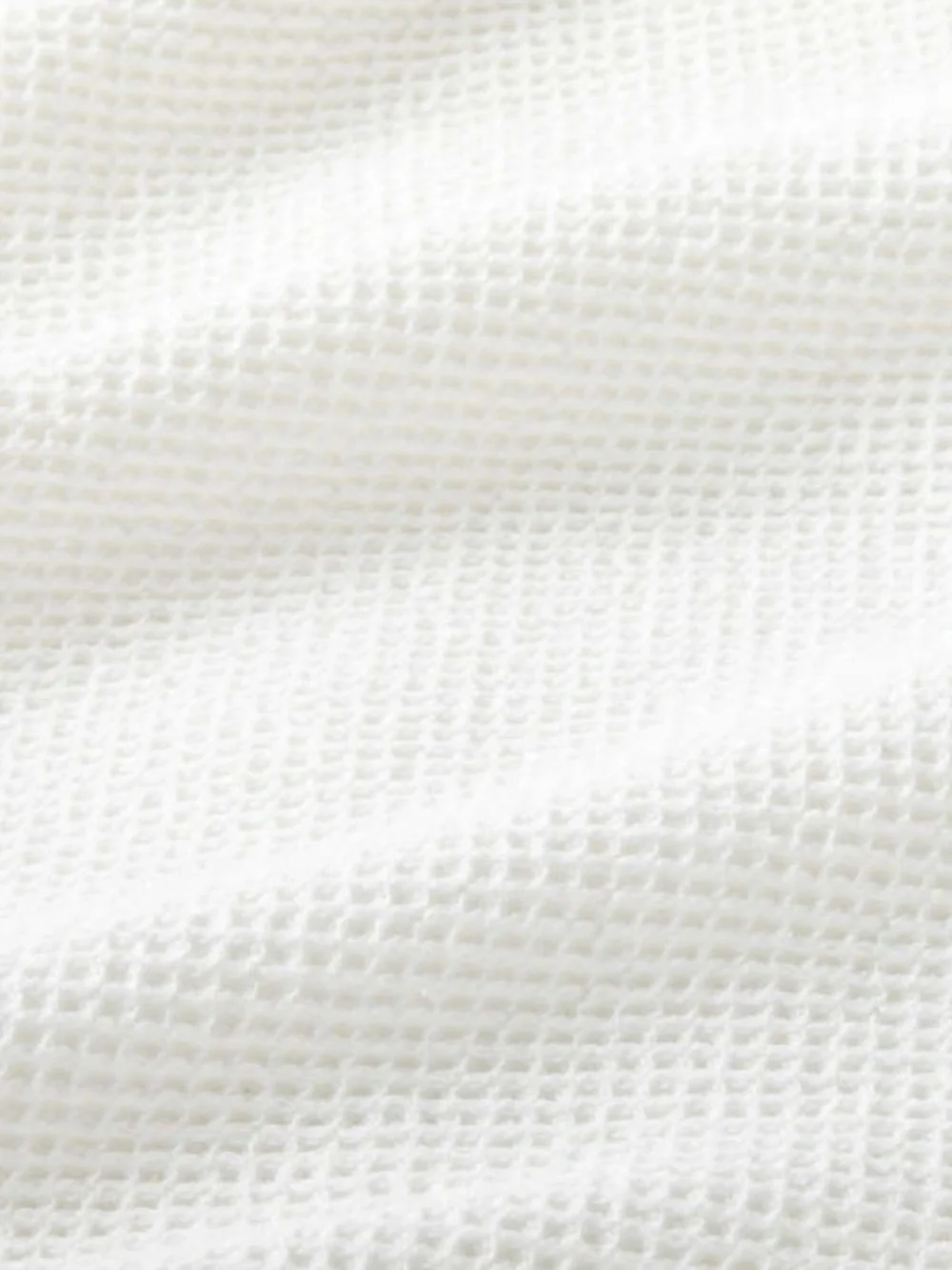 Crate&Barrel Cream Waffle-Weave Duvet Cover
